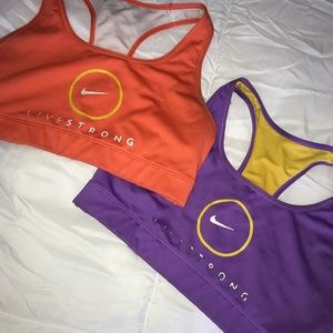 2 Nike Livestrong Sports Bras